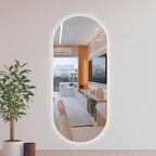 Espelho Grande com LED Elegance Luxo 140x60cm Modelo Elegance