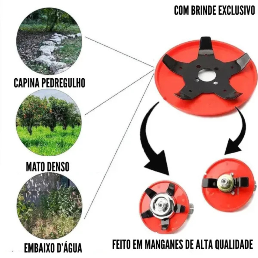 Disco Anfíbio de Capina - Água, Terra e Pedregulho [PAGUE 1 E LEVE 2 DISCOS]🔥Queima de Estoque🔥